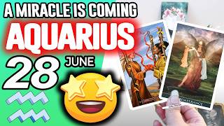 Aquarius ♒❎ A MIRACLE IS COMING ❎ horoscope for today JUNE 28 2026 ♒ #aquarius tarot JUNE