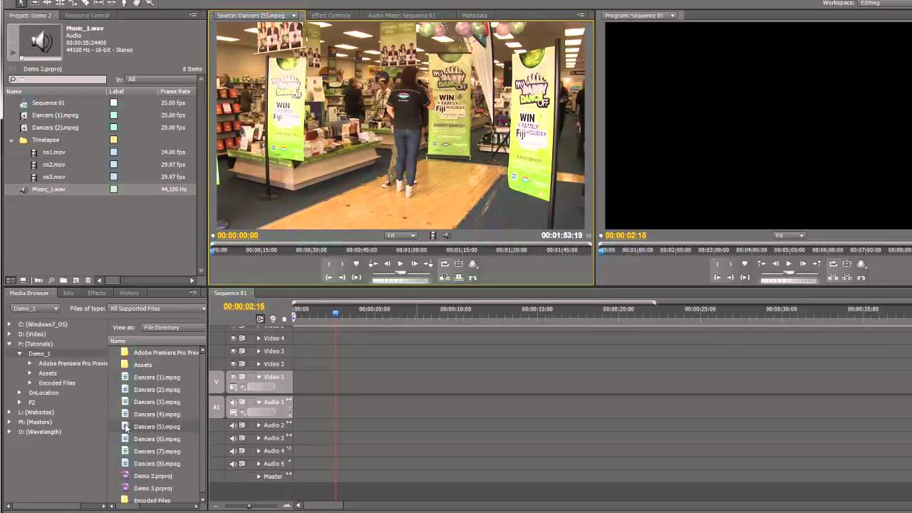 Premiere Pro CS5: Import (Ingest) Files
