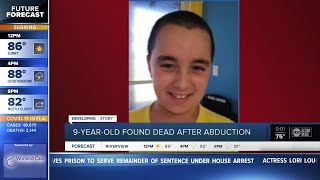 Abducted 9-year-old Florida boy found dead, Amber Alert canceled
