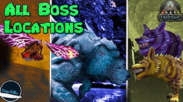 All Fjordur BOSS PORTAL LOCATIONS Ark Survival Evolved