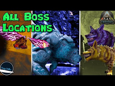 All Fjordur BOSS PORTAL LOCATIONS Ark Survival Evolved