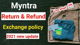 How to return Myntra product 2021| Myntra return refund & exchange policy | Myntra refund problem
