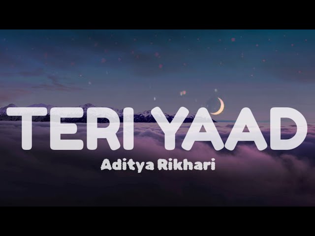 Aditya Rikhari – TERI YAAD (Instrumental) – Karaoke | MRKS Studio class=