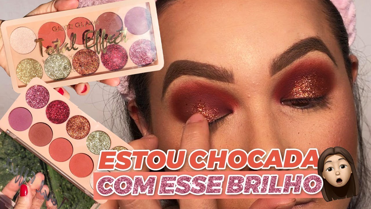 MAKE GLAM COM GLITTER PARA O NATAL COM PALETA BELLE ANGEL