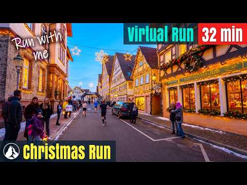 🏃‍♀️🏃‍♂️ Dornstetten Christmas Run | 🇩🇪 Virtual Run without Music #144