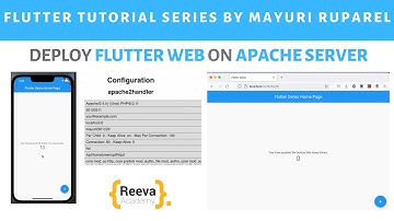 Deploy Flutter web on Apache server | Flutter Tutorials by Mayuri