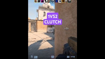 CS2 1VS2 +2 HEADSHOT CLUTCH #shorts  #cs2 #csgo #counterstrike #gaming #counterstrike2 #1vs2