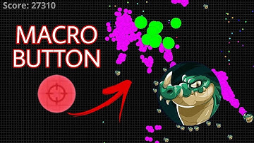 MACRO BUTTON + NEW CUSTOM SKIN + SOLO TAKEOVER (AGAR.IO MOBILE)
