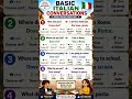 Learn Basic Italian Conversations | Learn Italian Easy | English to Italian Shorts#italianforbegin