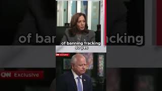 Kamala Harris Addresses Fracking Flip Flop Criticisms #kamalaharris #cnn