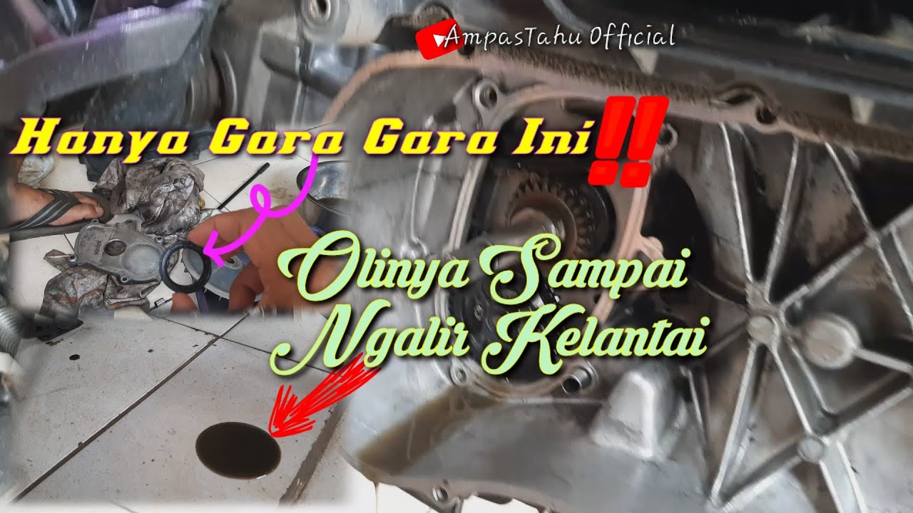 Memperbaiki Seal Kruk As Yang Bocor Di Yamaha Aerox 155 YouTube