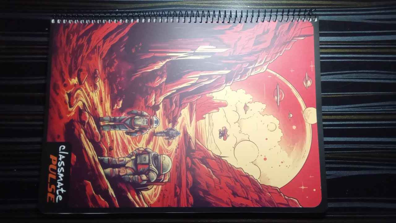 Galaxy Theme Classmate Pulse Spiral Notebook🤩🔥🎉🎀 