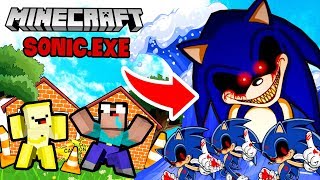 THỬ THÁCH SÓNG THẦN SONIC.EXE CÙNG NOOB CHẠY TRỐN SÓNG THẦN TRONG MINECRAFT