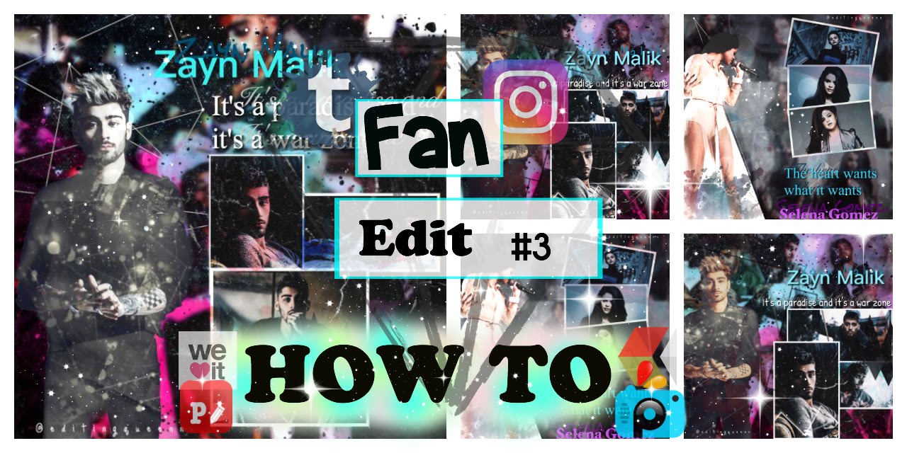 How To make fan  edits  3 for instagram tumblr YouTube