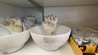 9-inch Animated Mummy Hand Candy Bowl - Spooky Moving Halloween Treat Dish