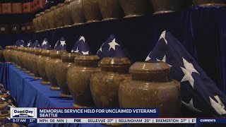 Memorial service held to remember, honor unclaimed veterans | FOX 13 Seattle