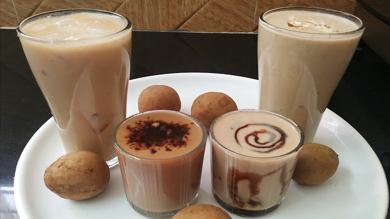 4 Types Of Sapota Juices|How to make Sapota Juices|Summer special|Sukruthis Home