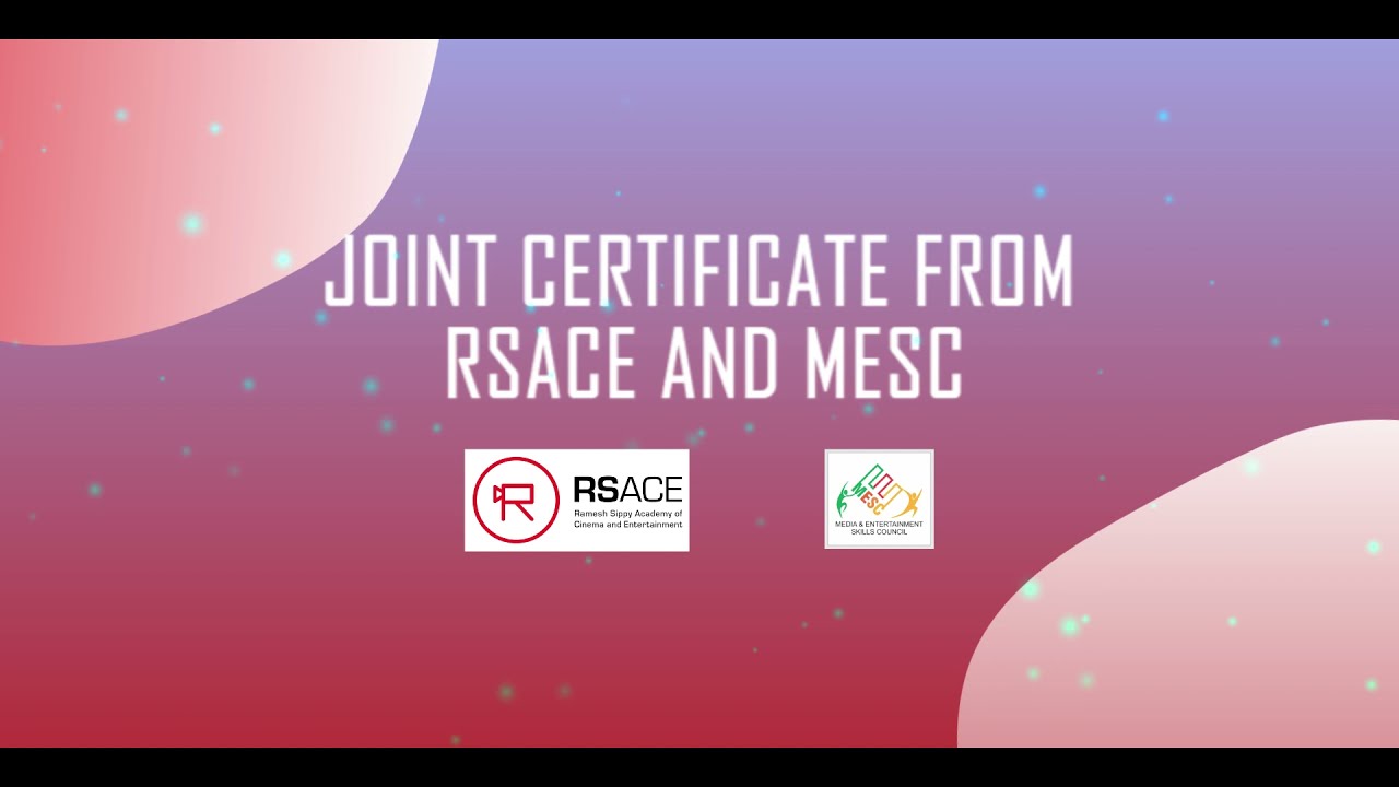 Graphic Designing, VFX & Animation | Live Interactive Courses | RSACE | In Collaboration with MESC