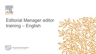 Editorial Manager editor training – English screenshot 2