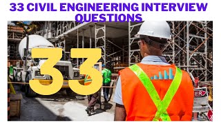 33 Civil engineering interview questions | Concepts | points | every site engineer must know