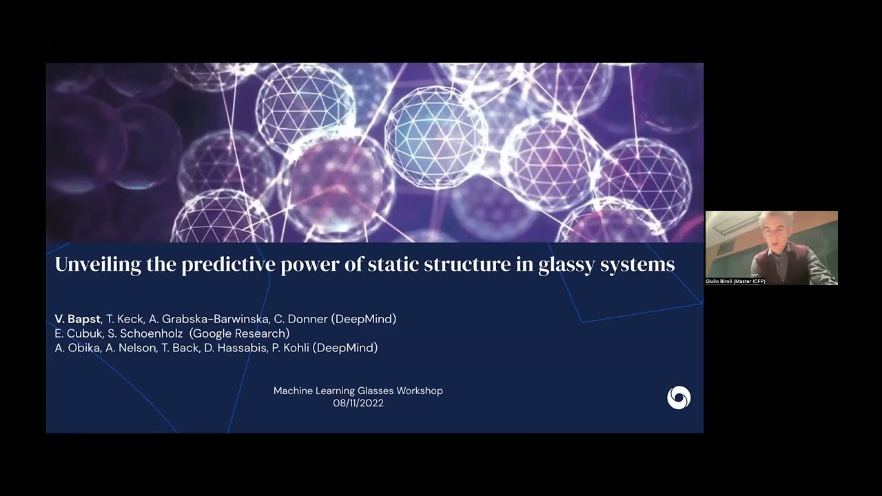 AISSAI Workshop : Machine Learning Glasses Talk Victor Bapst