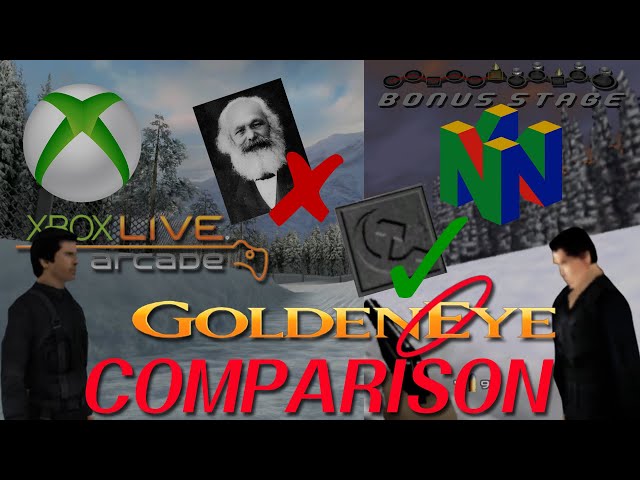 Goldeneye 007 Comparison, N64 vs 360