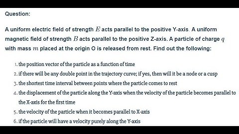 All about Motion of a Charged Particle in a Combined Electric and Magnetic Field