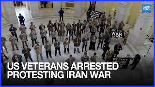US Veterans Arrested Protesting Iran War in Congress | Dawn News English