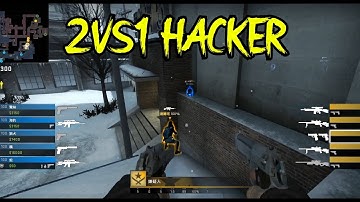 2 VS 1 HACKER - CS:GO OVERWATCH