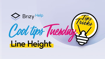 💡 Learn the Line Height Trick for Headings & Paragraphs on Brizy!