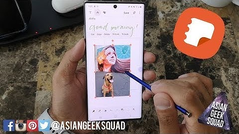 Samsung Galaxy Note10 - Using Samsung Notes