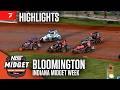 Indiana Midget Week Round #4 | USAC Midgets at Bloomington Speedway 6/12/26 | Highlights