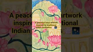 Satisfying Lotus Artwork 🎨 Relaxing Drawing Video #shorts #drawing #art #shorts #new #ytshorts #like