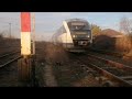 R-E2522PăușaH-Caracal se apropie de stația PiatraOlt cu un automotor Desiro96-2014 a depoului Sibiu.