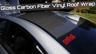 CARBON FIBER Roof Wrap  Subaru WRX 15+