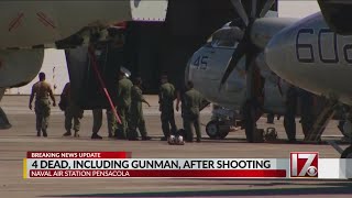 3 victims and gunman killed at Naval Air Station in Pensacola