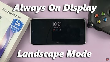 How To Put Always On Display In Landscape Mode On Samsung Galaxy A54 5G
