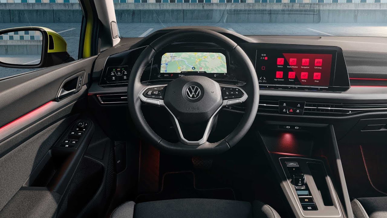 VW Golf 8 interior design YouTube