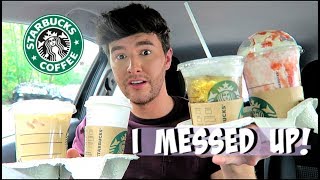 Trying MY Subscribers FAVOURITE Starbucks Drinks!!!