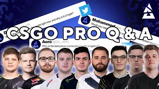 CSGO Pro's answer YOUR twitter questions feat. S1mple, K0nfig, Fallen, Tarik, Dupreeh & more