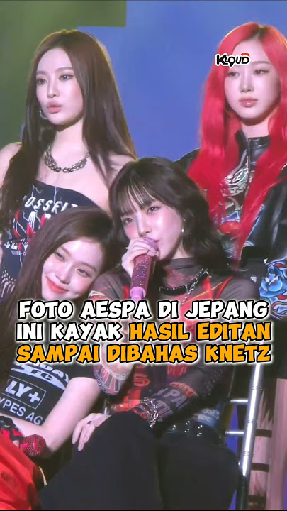 This photo of #aespa in Japan looks like it was edited and is being discussed by netizens #shorts...