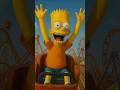 The Simpsons family is scared of riding the roller coaster 🎢 😱 #simpsons #cartoon #animation #shorts