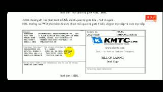 Tự học XNK - Logistics: Phân biệt Master Bill - House Bill - To order of
