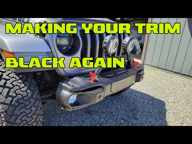 Any advice on getting trim back black? : r/Wrangler