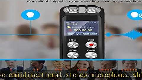 48GB Digital Voice Recorder: Voice Activated Recorder with Playback, Audio Recording Device for Lec
