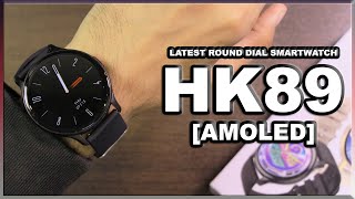 Latest HK89 AMOLED Smartwatch - Minimal Look, Always on DIsplay, Stock Market & More!