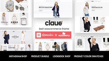 Claue - Clean, Minimal Elementor WooCommerce Theme Free Download