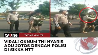 Oknum TNI Nyaris Adu Jotos Dengan Polisi Gegara Ditegur Tak Pakai Helm | tvOne Minute