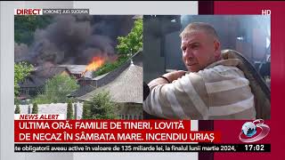 Primele mărturii de la incendiul uriaş izbucnit lângă Mănăstirea Voroneţ