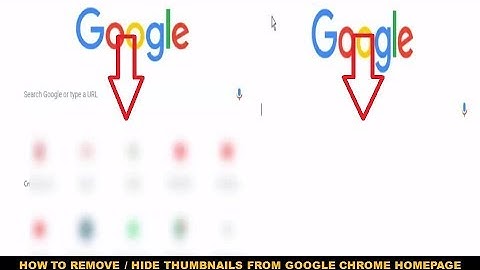 How to Remove / Hide Thumbnails From Google Chrome Homepage